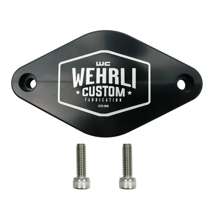 Wehrli 11-16 Chevrolet 6.6L Lml Duramax Turbo Resonator Billet Block Off Plate 1