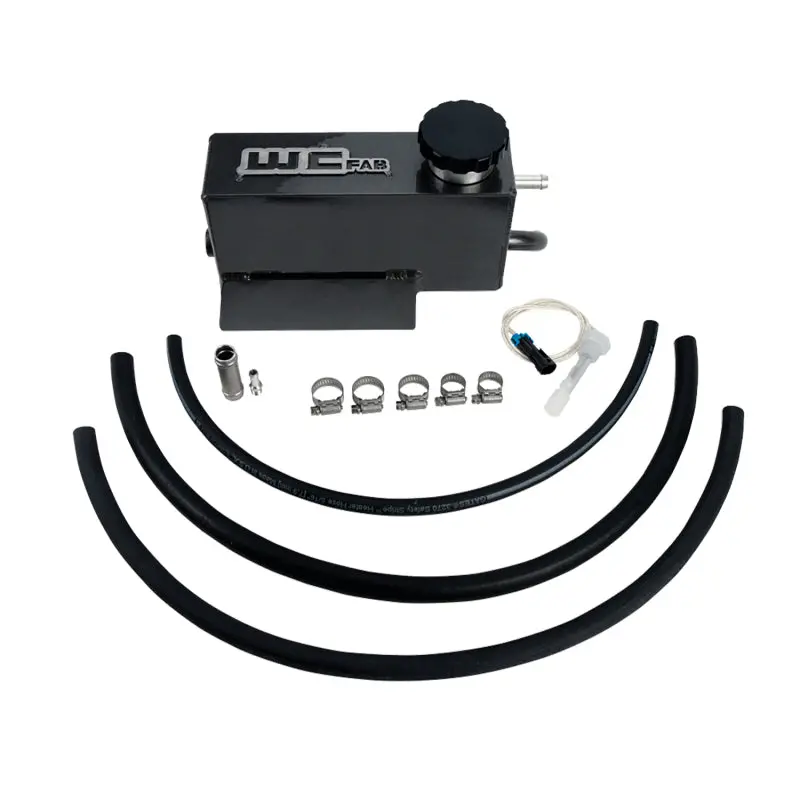 Wehrli 11-16 Chevrolet 6.6L Lml Duramax Twin Turbo Style Coolant Tank Kit - Gloss Black 2