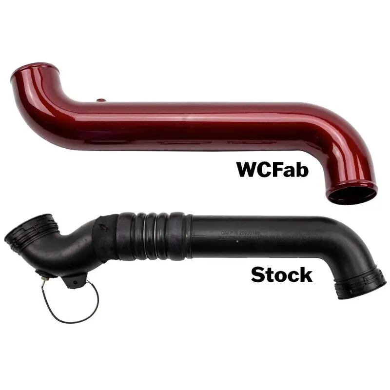 Wehrli 11-16 Duramax Lml Passenger Side 3.5 In. Intercooler Pipe - Chevy Orange 2