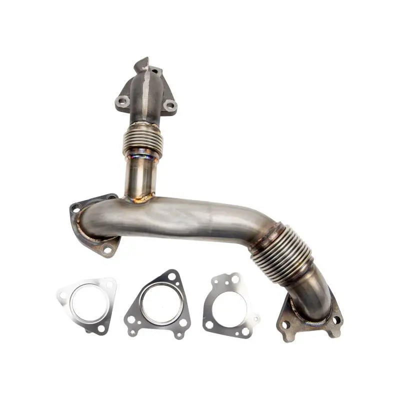 Wehrli 11-16 Duramax Lml Stainless 2In Up Pipe Kit W/ Gaskets (Passenger Side) 1