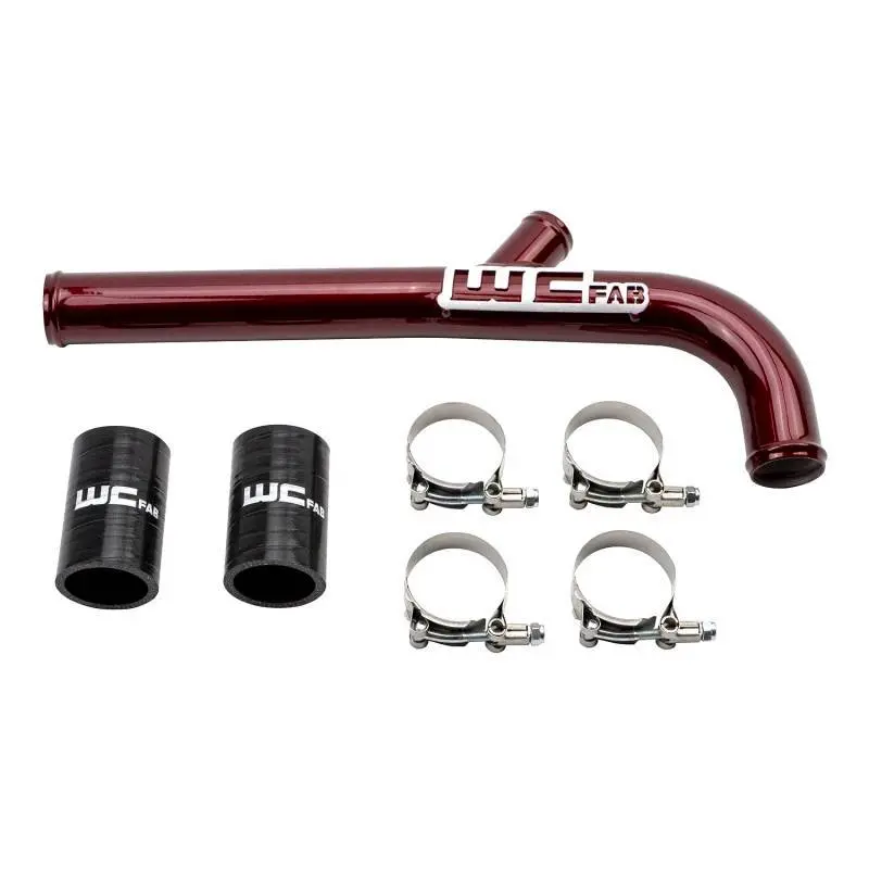 Wehrli 13-15 Dodge Cummins 6.7L W/Dual Radiator Upper Coolant Pipe - Bengal Red 2