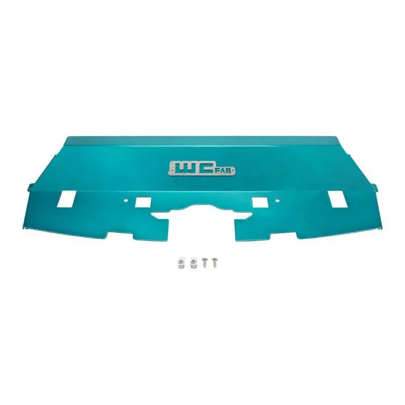 Wehrli 13-18 Cummins Fabricated Aluminum Radiator Cover - Candy Teal 1