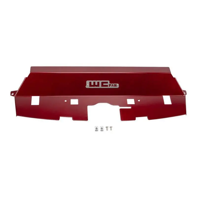 Wehrli 13-18 Cummins Fabricated Aluminum Radiator Cover - Wcfab Red 1