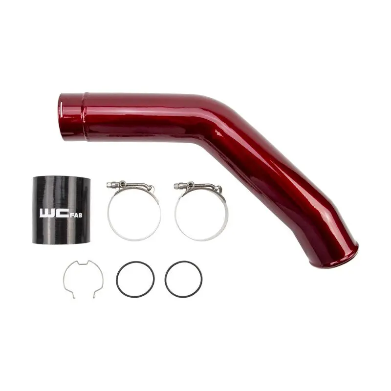 Wehrli 15-24 Ford 6.7L Power Stroke 3In Hot Side Intercooler Pipe - Fine Texture Black 1