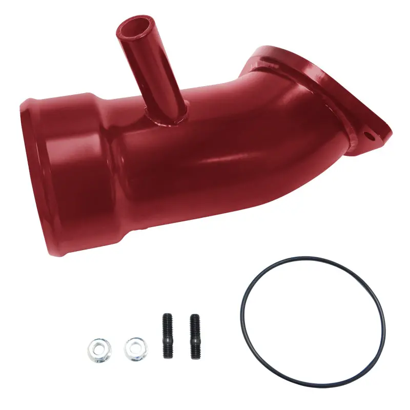 Wehrli 17-19 Chevrolet 6.6L L5p Duramax 3.5In Intake Horn W/Pcv Port - Wcfab Red 1