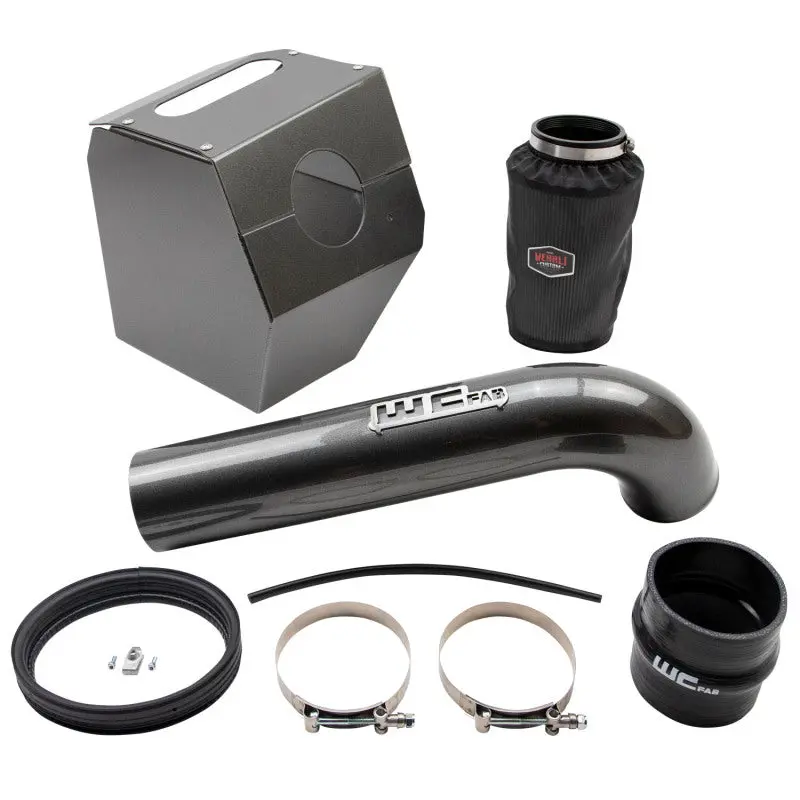 Wehrli 17-19 Chevrolet 6.6L L5p Duramax 4In Intake Kit - Semi-Gloss Black 1