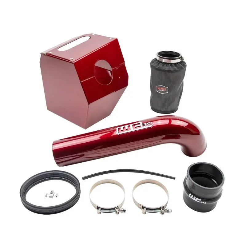 Wehrli 17-19 Chevrolet 6.6L L5p Duramax 4In Intake Kit - Semi-Gloss Black 2