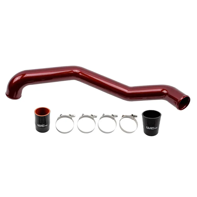 Wehrli 17-19 Chevrolet 6.6L L5p Duramax Driver Side 3In Intercooler Pipe - Candy Teal 1