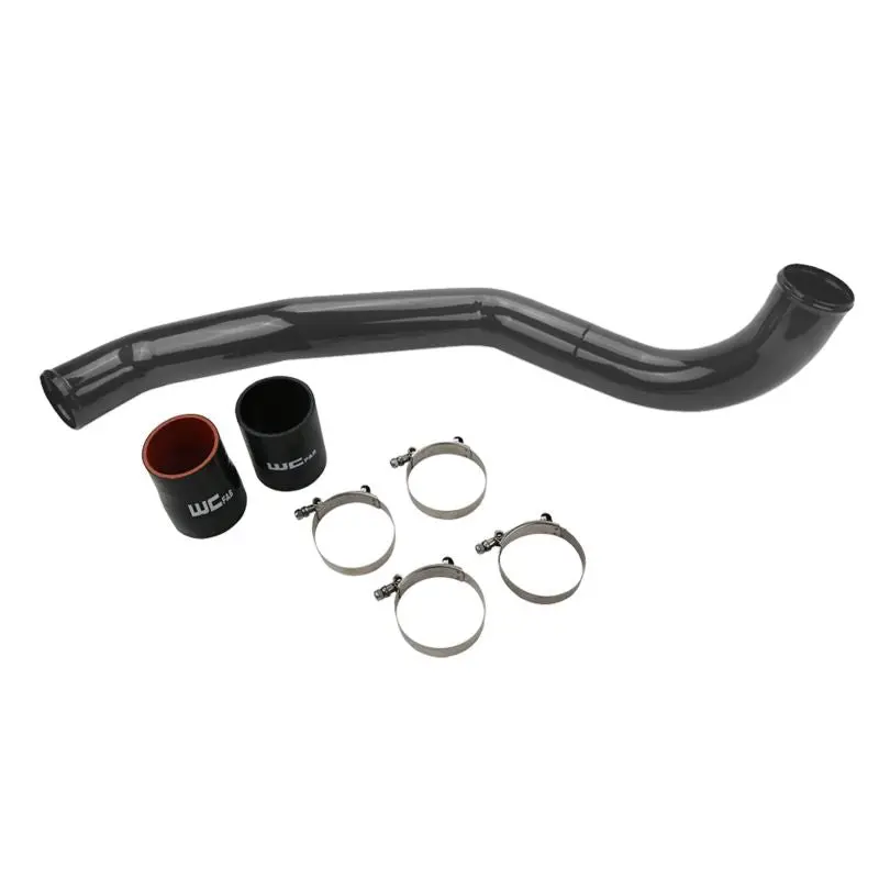 Wehrli 17-19 Chevrolet 6.6L L5p Duramax Driver Side 3In Intercooler Pipe - Semi-Gloss Black 2
