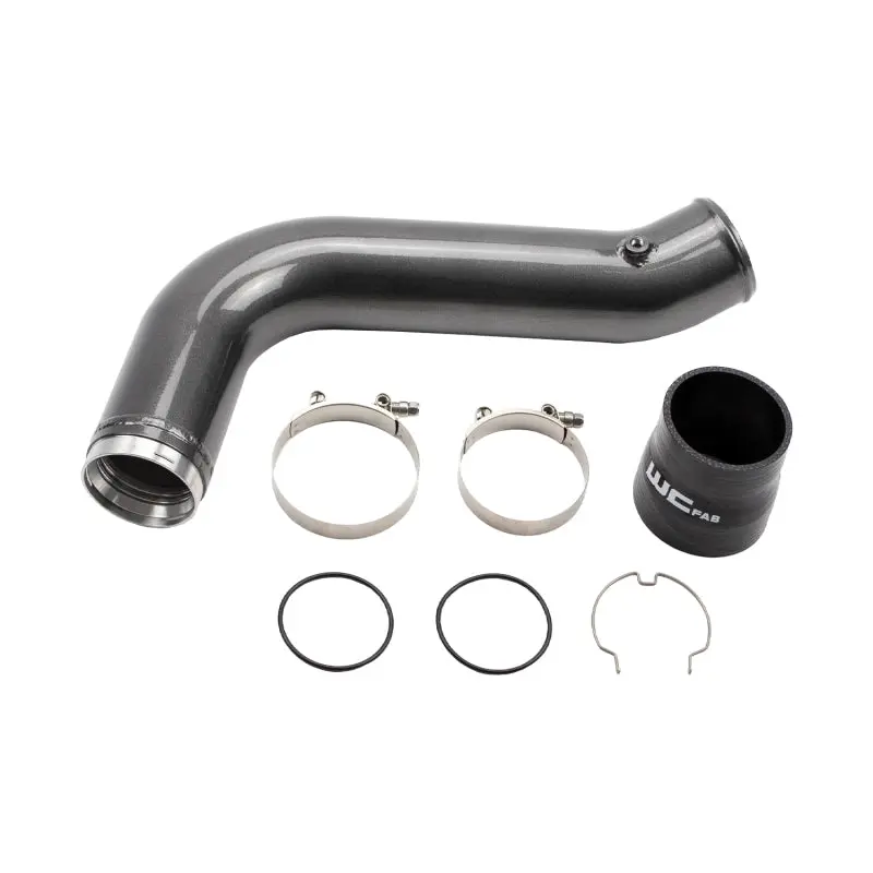 Wehrli 17-19 Chevrolet 6.6L L5p Duramax Passenger Side 3.5In Intercooler Pipe - Gloss White 1