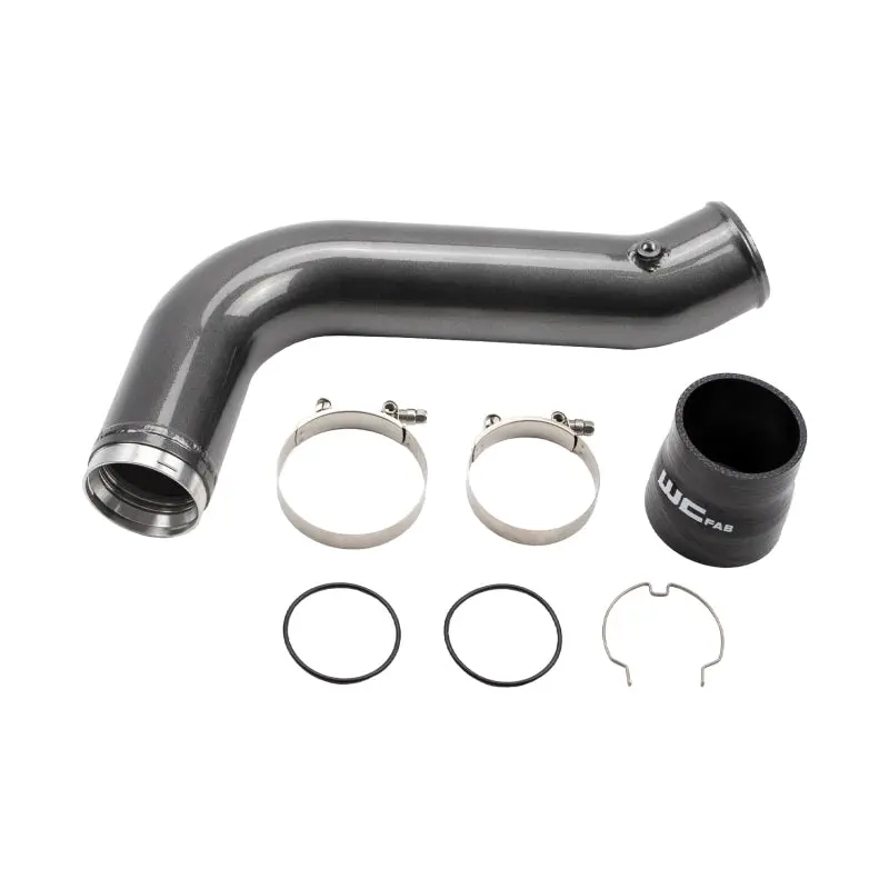 Wehrli 17-19 Chevrolet 6.6L L5p Duramax Passenger Side 3.5In Intercooler Pipe - Sparkle Bomber Orang 2
