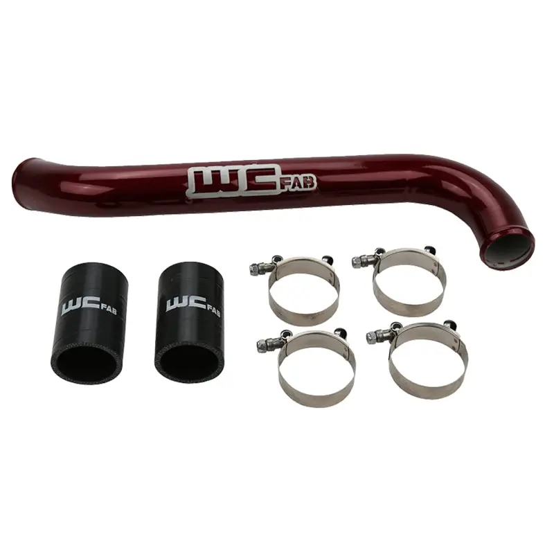 Wehrli 17-19 Chevrolet 6.6L L5p Duramax Upper Coolant Pipe - Wcfab Red 2