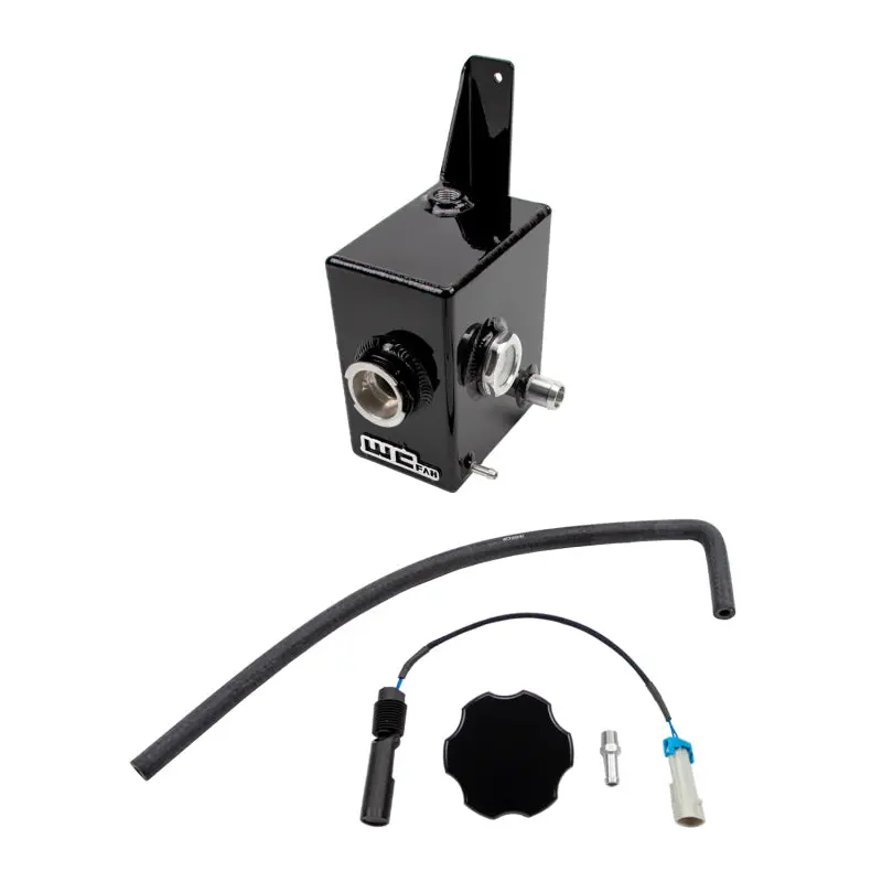 Wehrli 17-19 Chevrolet L5p Duramax Twin Turbo Style Coolant Tank Kit - Gloss Black 2