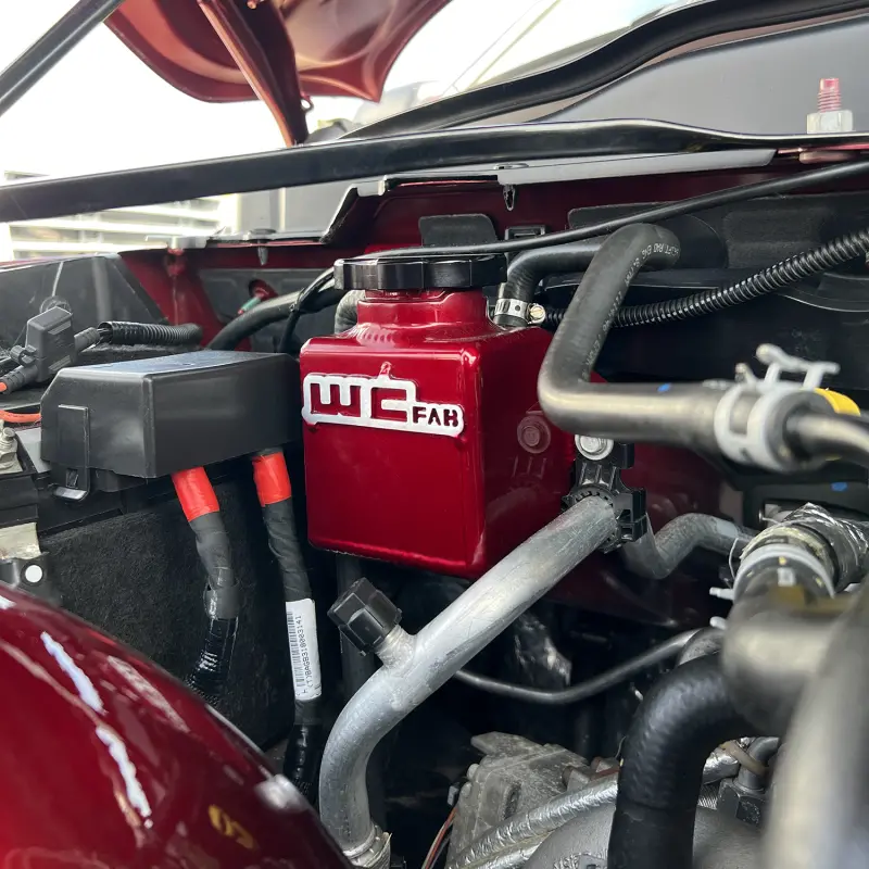 Wehrli 19-23 Cummins 6.7L Coolant Tank (Oem Placement) - Wcfab Red 2
