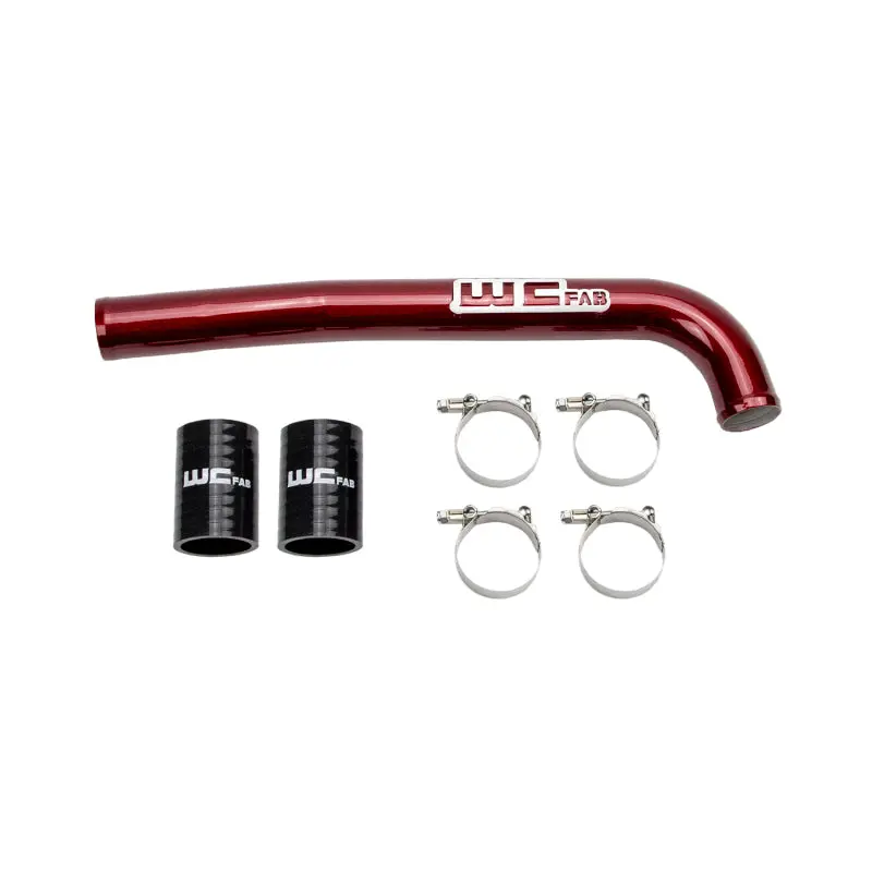 Wehrli 19-23 Cummins 6.7L Upper Coolant Pipe - Wcfab Red 1