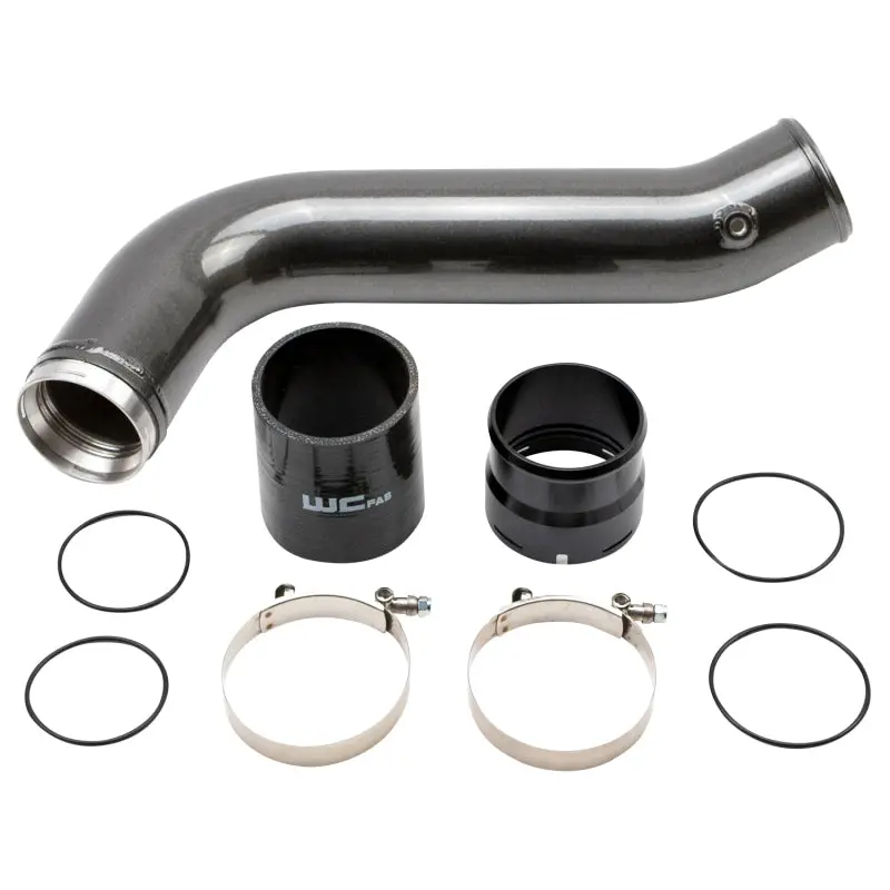 Wehrli 20-24 Chevrolet 6.6L L5p Duramax Passenger Side 3.5In Intercooler Pipe - Wcfab Grey 1