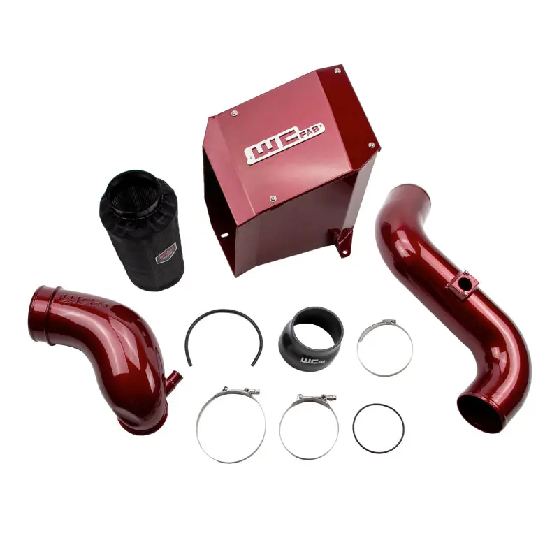 Wehrli 2004.5-2005 Lly Duramax 4In Intake Kit With Air Box Stage 2 - Red 1