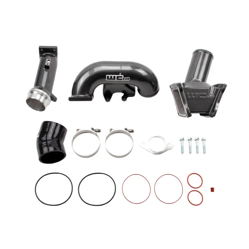 Wehrli 2006-2007 Lbz Duramax High Flow 3In Y-Bridge Kit- Gun Metal 1