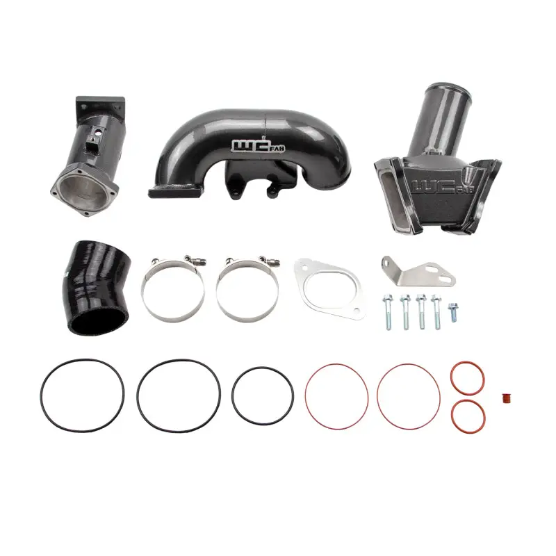 Wehrli 2007.5-10 Chevrolet Duramax Lmm 3In. Y-Bridge Kit - Cat Yellow 1