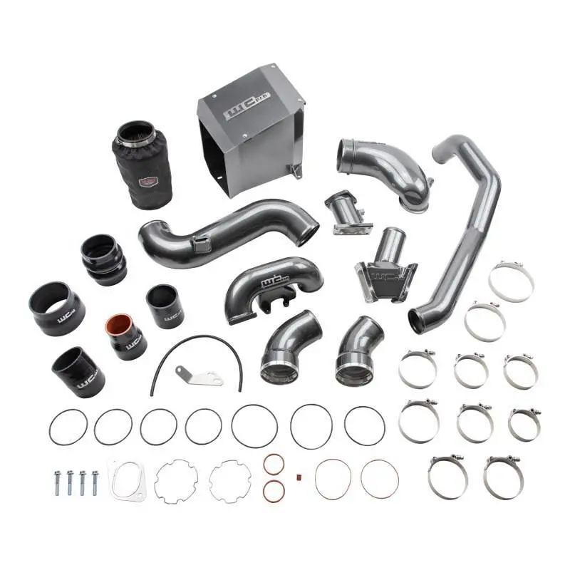 Wehrli 2007.5-2010 Chevrolet Duramax 6.6L Lmm Stage 2 High Flow Intake Bundle Kit - Gloss Black 1