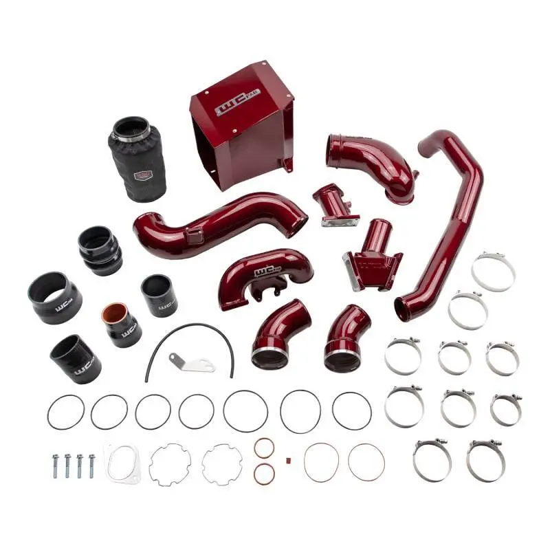 Wehrli 2007.5-2010 Chevrolet Duramax 6.6L Lmm Stage 2 High Flow Intake Bundle Kit - Wcfab Red 1
