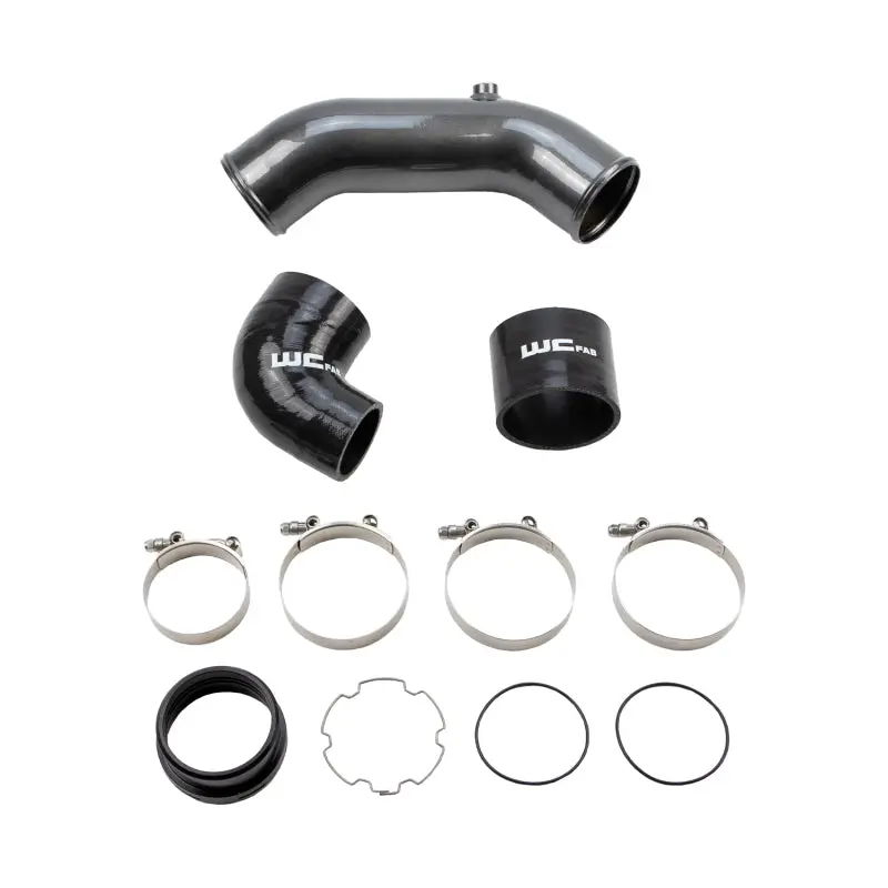 Wehrli 2017+ Ford 6.7L Power Stroke 3.5In Cold Side Intercooler Pipe - Candy Teal 1