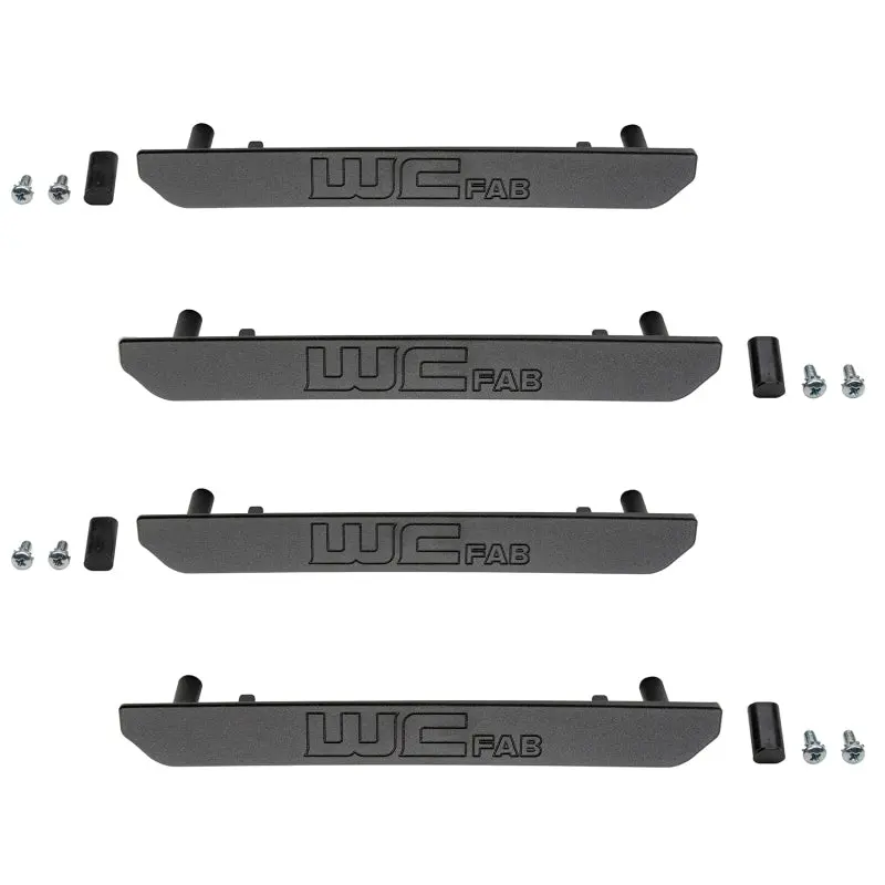 Wehrli 2020+ Gmc 2500/3500Hd Fender Flare Marker Light Delete Kit W/Logo - Fine Texture Black 1