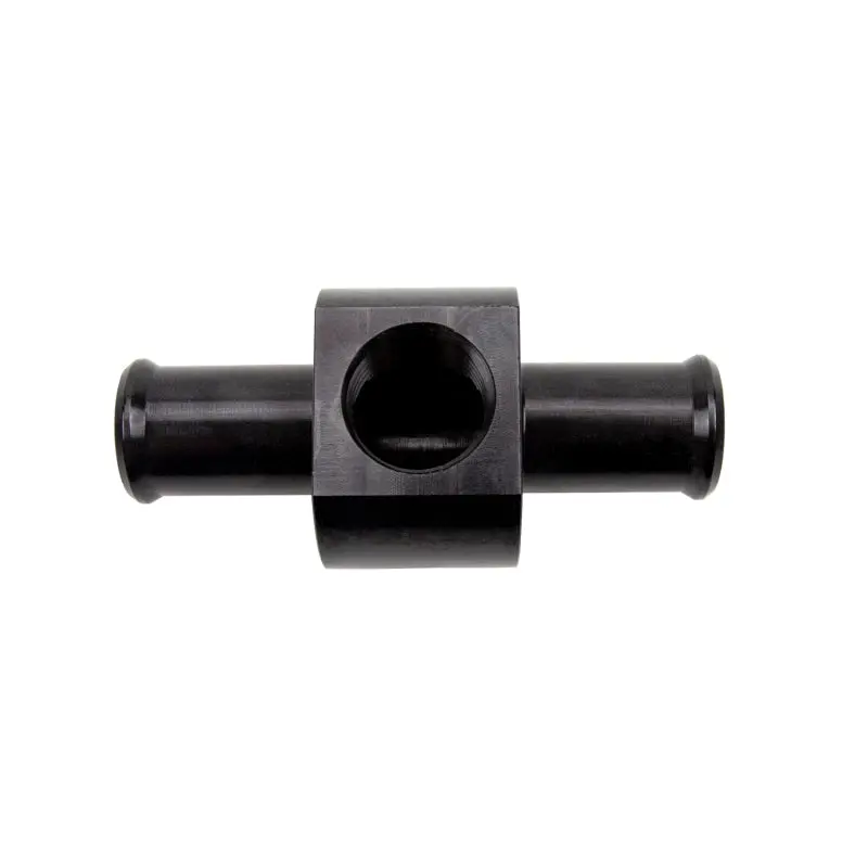 Wehrli 3/4In Hose Barb Straight W/ 1/2In Npt Port Billet Aluminum Adapter Fitting - Black Anodized 1