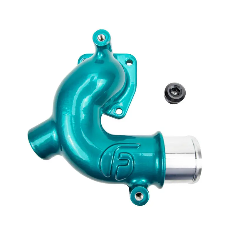 Wehrli 98-18 Dodge / Ram Cummins 5.9L/6.7L Wcfab X Fleece Thermostat Housing - Candy Teal 1