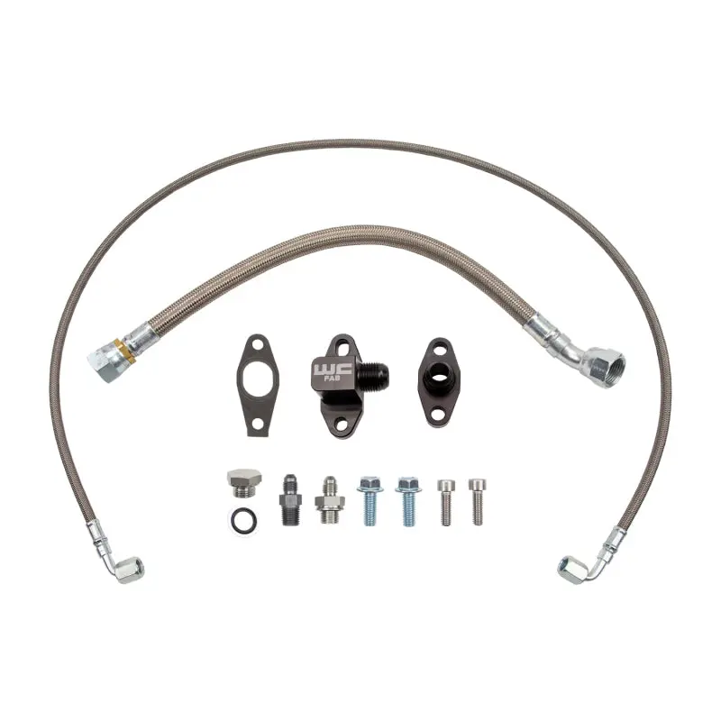 Wehrli Chevrolet 6.6L Duramax L5p S400 Single Turbo Oil Line Kit 2