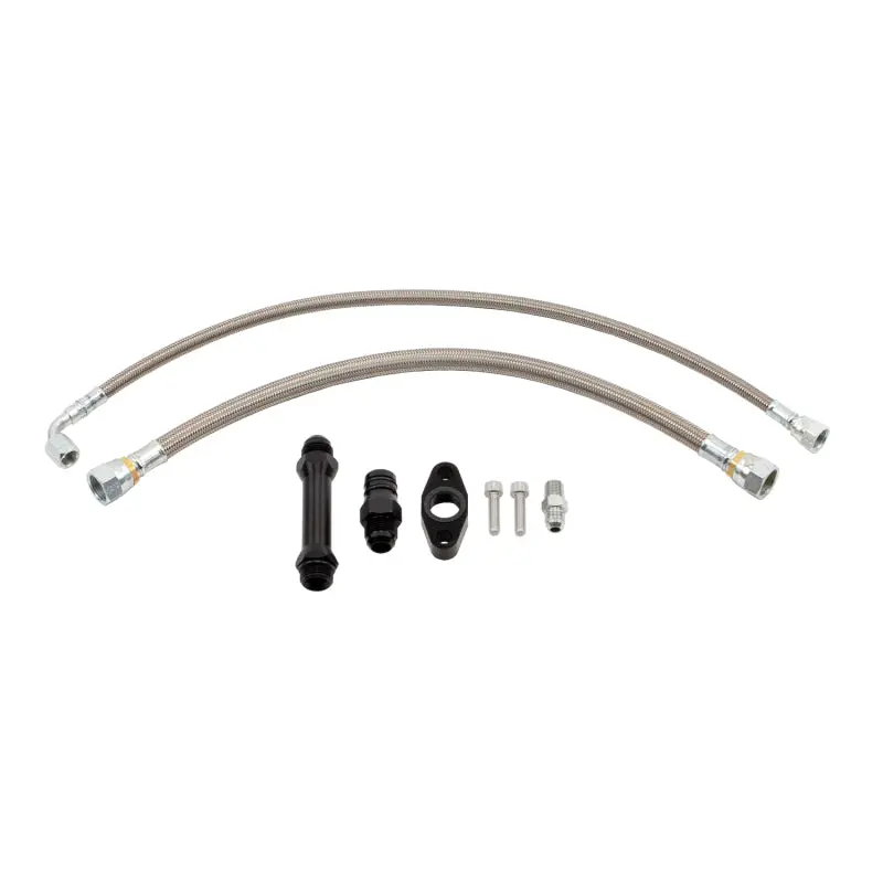 Wehrli Cummins High Mount 2Nd Gen Turbo Swap Oil Line Kit 1