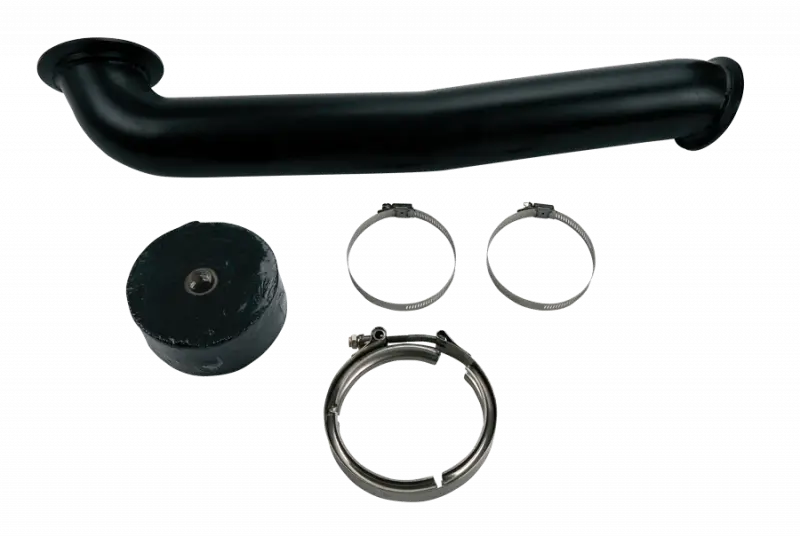 Wehrli Gmc/Chevrolet Lly/Lbz/Lmm Duramax 6.6L W S400 Single Turbo 3In Down Pipe - Black 1