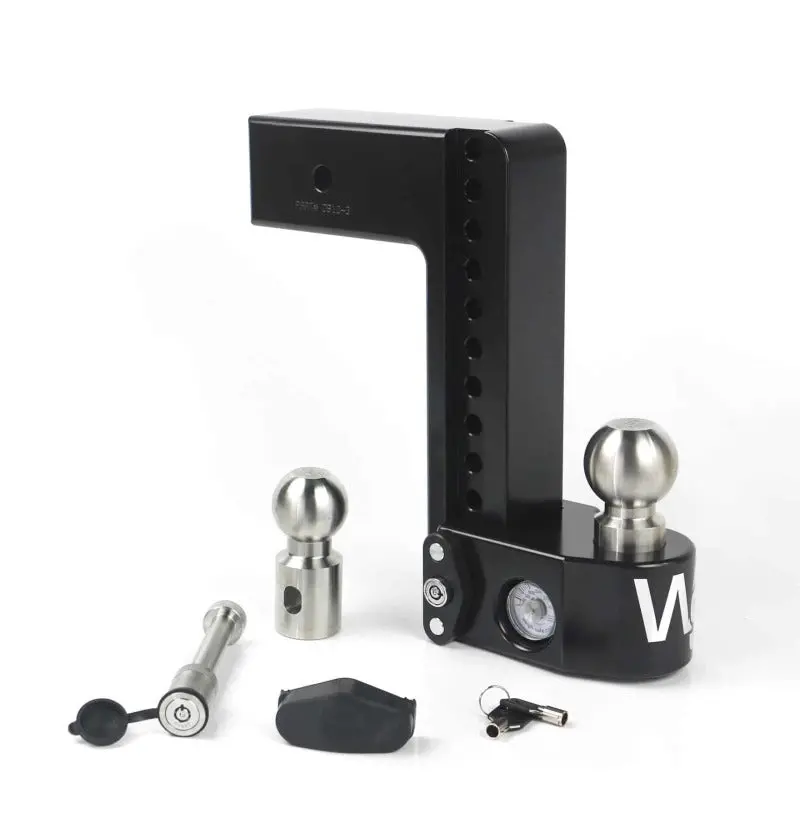 Weigh Safe 10In Drop Hitch W/Built-In Scale & 3In Shank (8K/21K Gtwr) W/Ws05 - Black Cerakote 1