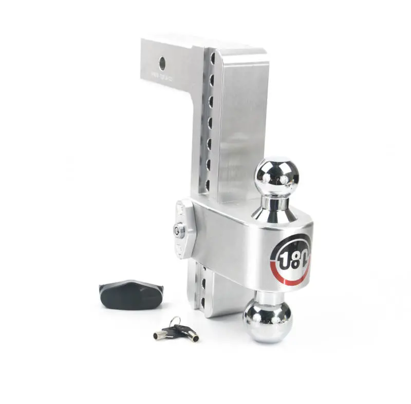 Weigh Safe 180 Hitch 10In Drop Hitch & 2.5In Shank (10K/18.5K Gtwr) - Aluminum 1