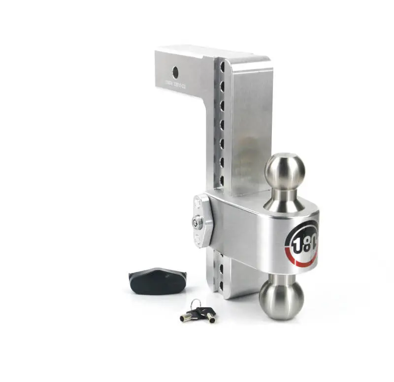 Weigh Safe 180 Hitch 10In Drop Hitch & 2.5In Shank (10K/18.5K Gtwr) - Aluminum 1