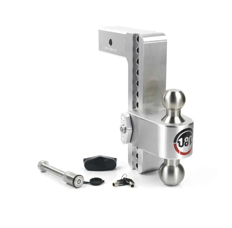 Weigh Safe 180 Hitch 10In Drop Hitch & 2.5In Shank (10K/18.5K Gtwr) W/Ws05 - Aluminum 1