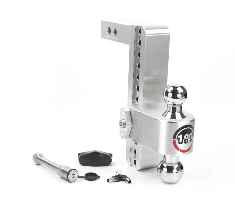 Weigh Safe 180 Hitch 10In Drop Hitch & 2In Shank (10K/12.5K Gtwr) W/Ws05 - Aluminum 1