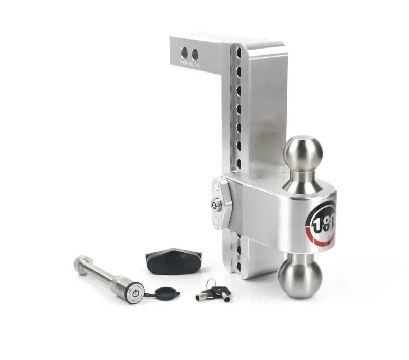 Weigh Safe 180 Hitch 10In Drop Hitch & 2In Shank (10K/12.5K Gtwr) W/Ws05 - Aluminum 1