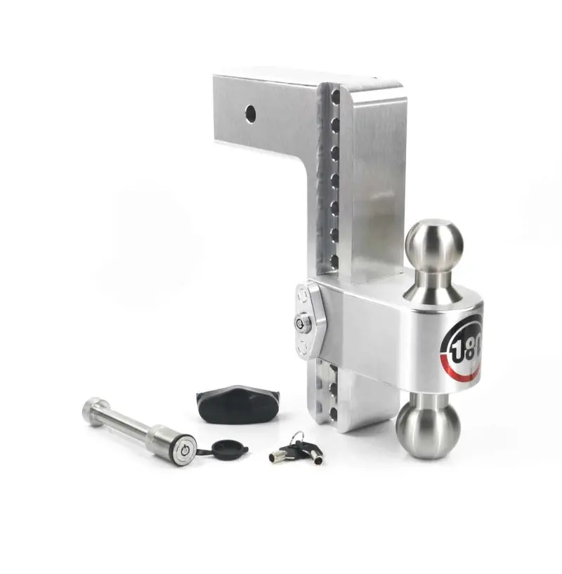 Weigh Safe 180 Hitch 10In Drop Hitch & 3In Shank (10K/21K Gtwr) W/Ws05 - Aluminum 1
