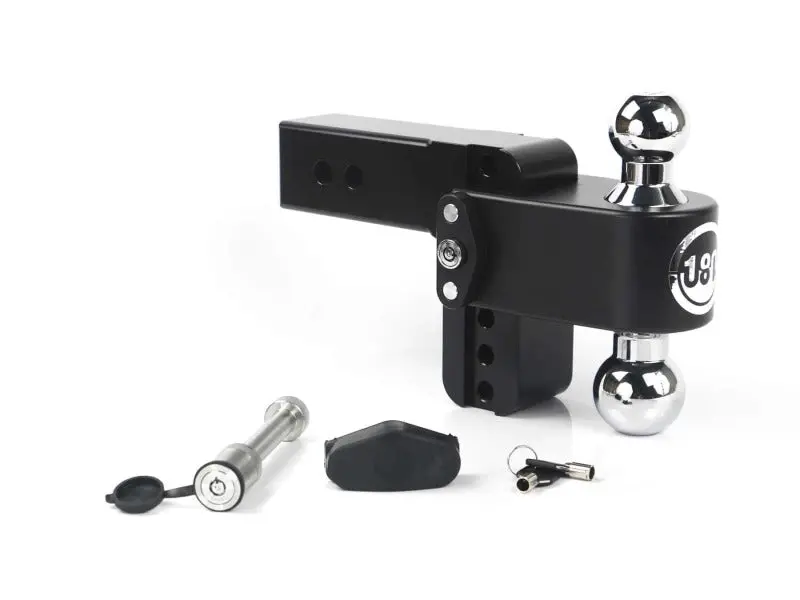 Weigh Safe 180 Hitch 4In Drop Hitch & 2.5In Shank (10K/18.5K Gtwr) W/Ws05 - Black Cerakote 1