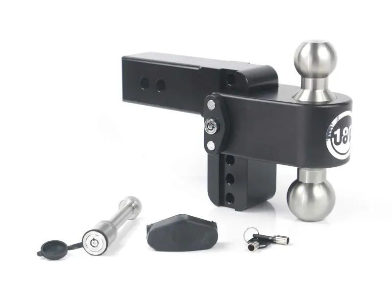 Weigh Safe 180 Hitch 4In Drop Hitch & 2.5In Shank (10K/18.5K Gtwr) W/Ws05 - Black Cerakote 1