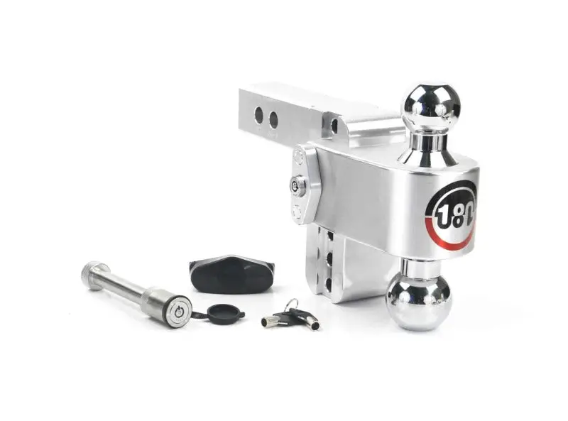 Weigh Safe 180 Hitch 4In Drop Hitch & 2In Shank (10K/12.5K Gtwr) W/Ws05 - Aluminum 1