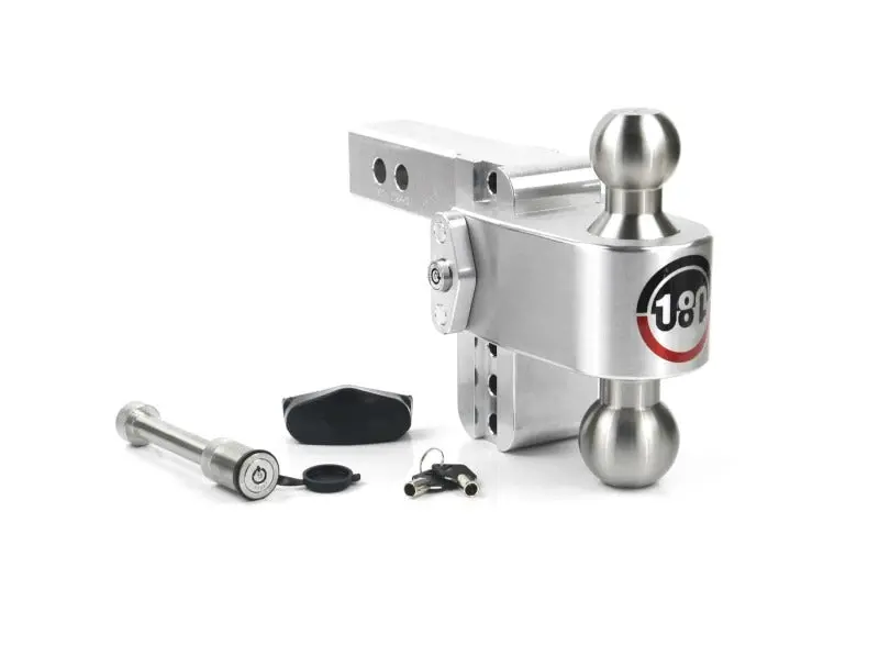 Weigh Safe 180 Hitch 4In Drop Hitch & 2In Shank (10K/12.5K Gtwr) W/Ws05 - Aluminum 1