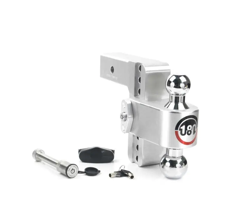 Weigh Safe 180 Hitch 6In Drop Hitch & 2.5In Shank (10K/18.5K Gtwr) W/Ws05 - Aluminum 1