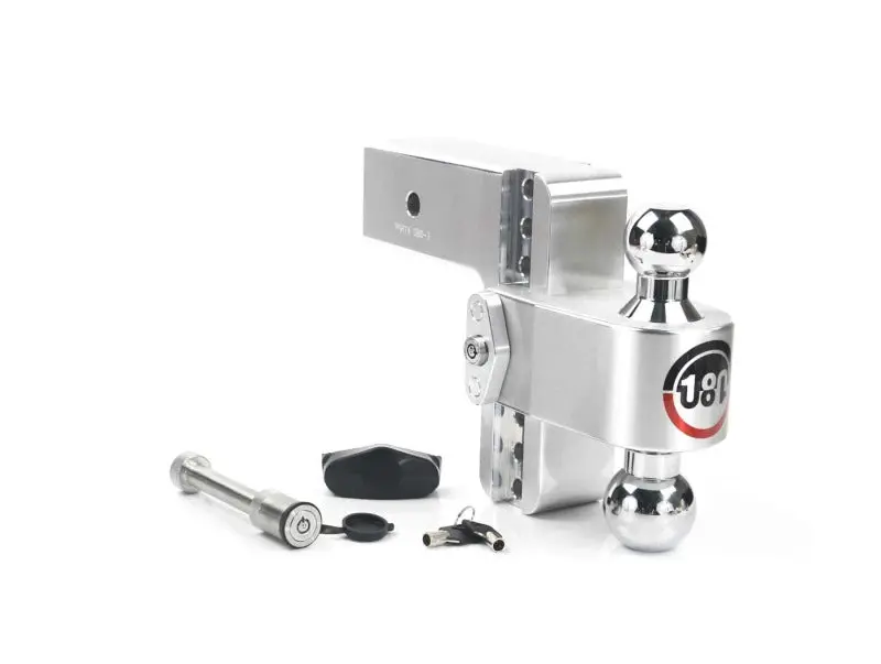 Weigh Safe 180 Hitch 6In Drop Hitch & 3In Shank (10K/21K Gtwr) W/Ws05 - Aluminum 1