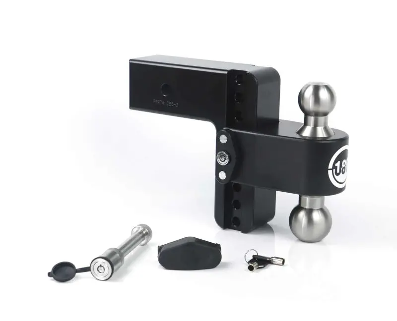 Weigh Safe 180 Hitch 6In Drop Hitch & 3In Shank (10K/21K Gtwr) W/Ws05 - Black Cerakote 1