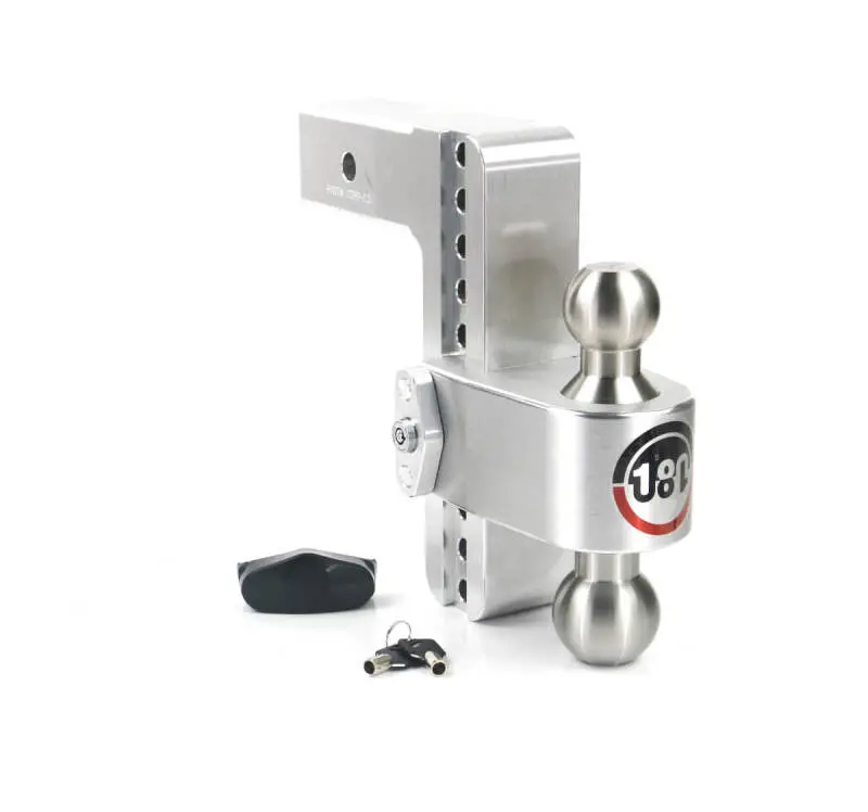 Weigh Safe 180 Hitch 8In Drop Hitch & 2.5In Shank (10K/18.5K Gtwr) - Aluminum 1