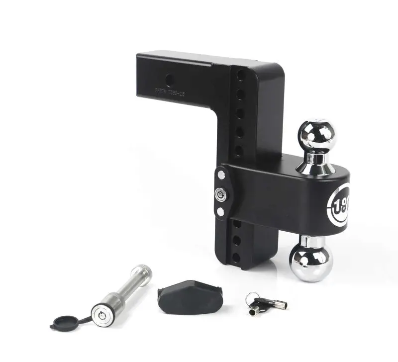Weigh Safe 180 Hitch 8In Drop Hitch & 2.5In Shank (10K/18.5K Gtwr) W/Ws05 - Black Cerakote 1