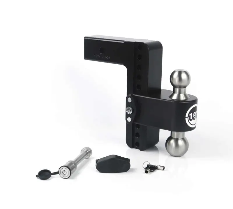 Weigh Safe 180 Hitch 8In Drop Hitch & 2.5In Shank (10K/18.5K Gtwr) W/Ws05 - Black Cerakote 1