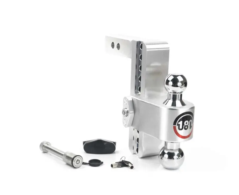 Weigh Safe 180 Hitch 8In Drop Hitch & 2In Shank (10K/12.5K Gtwr) W/Ws05 - Aluminum 1